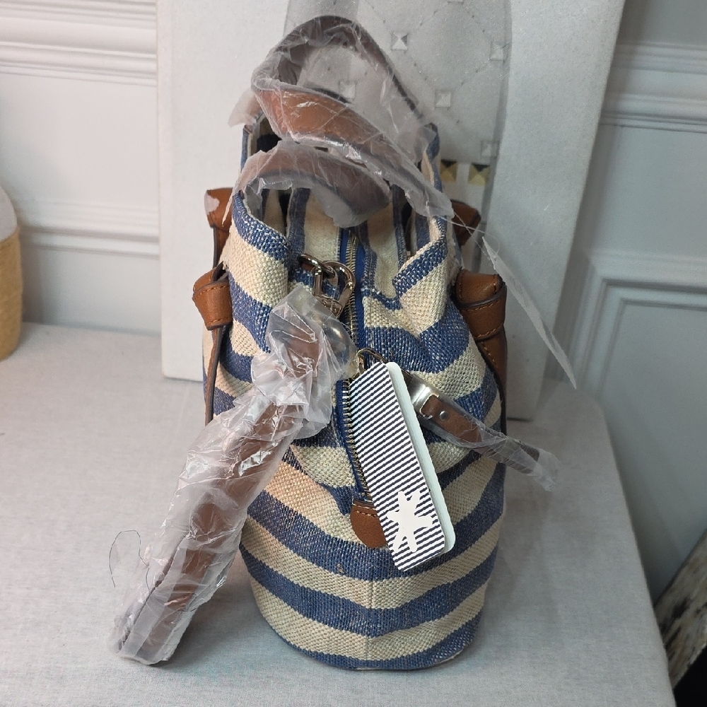 Splendid Striped Satchel 2 Way Bag - Picture 3 of 6